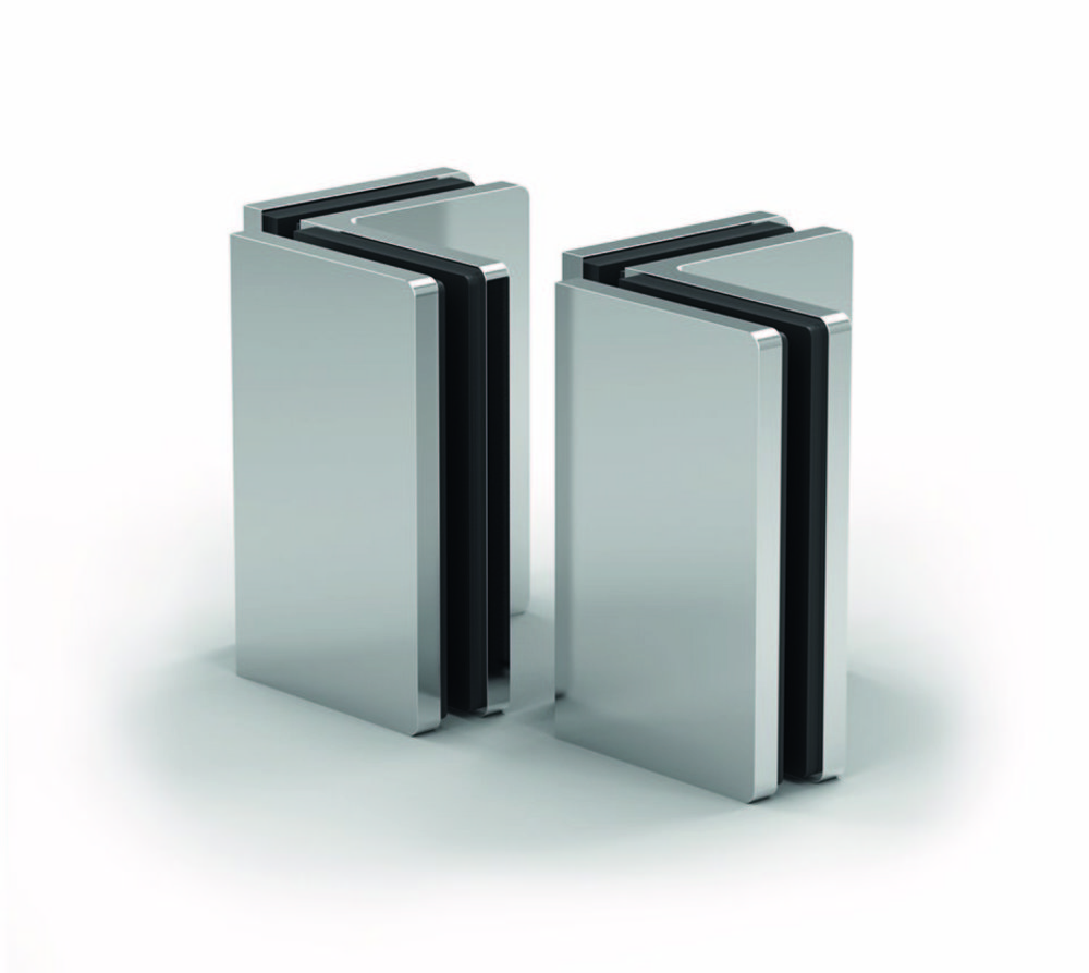 Vinkelförbindning Santos G/G 90°,  blankförkromad, 1 par