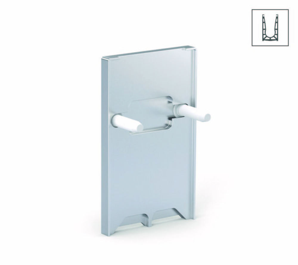 VetroMount® ändlock för golvprofil , utan täckprofiler, natur