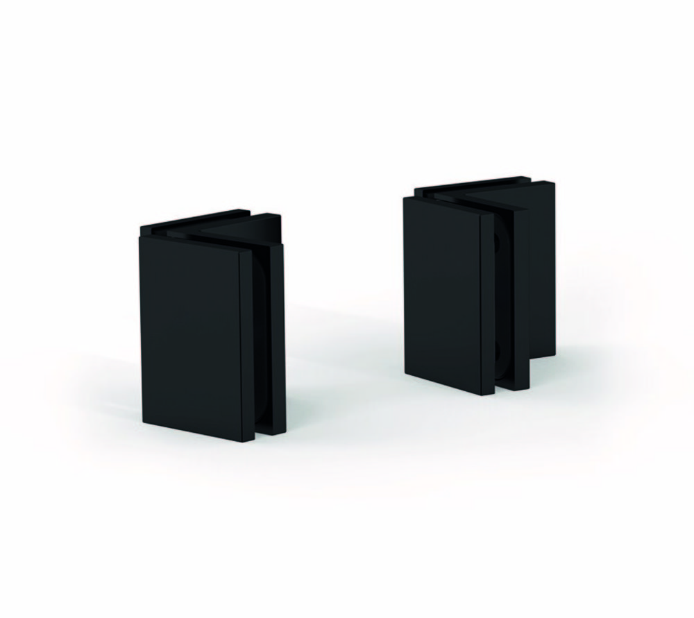 Vinkelfäste Juna G/G 90°,          svart, 1 par