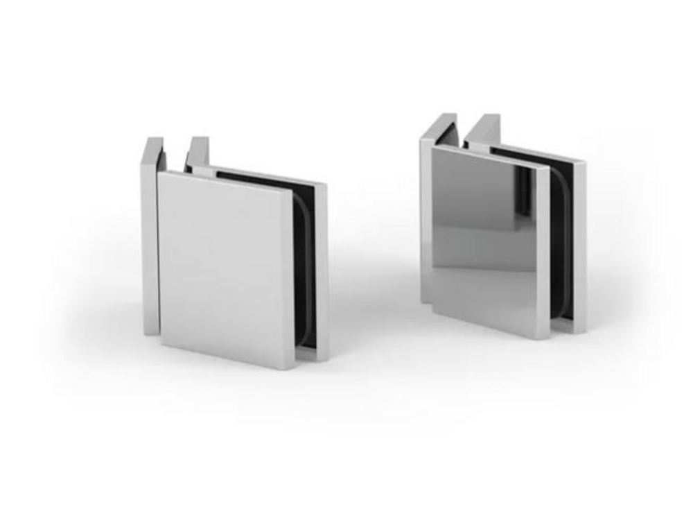 Vinkelfäste Juna G/G 135°,         blankförkromad, 1 par