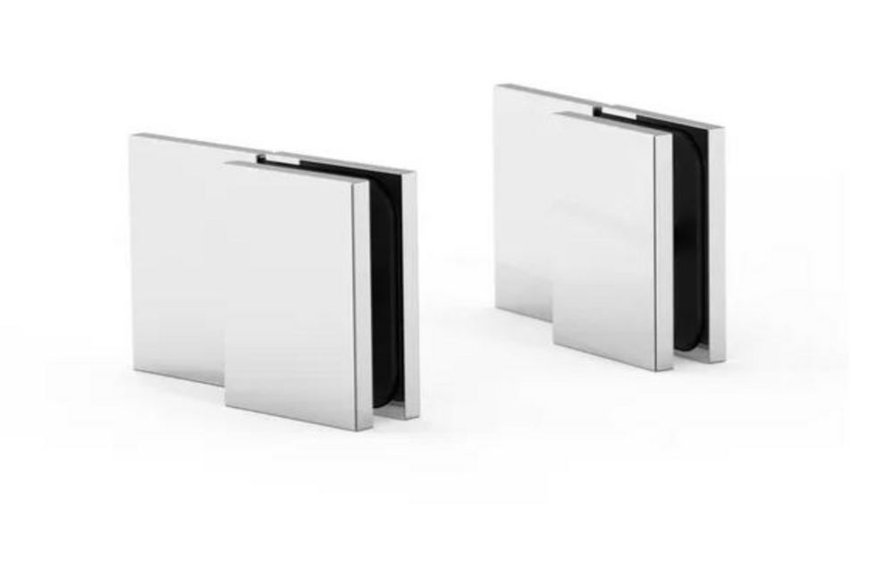 Väggfäste rak Juna G/V 180°,       blankförkromad, 1 par