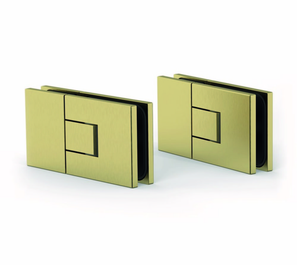 Gångjärn Juna G/G 180°,            borstad mässing, 1 par