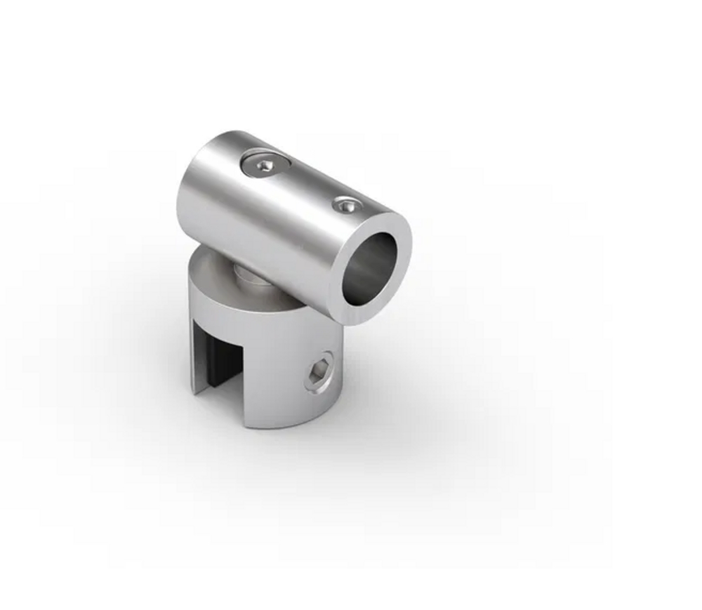 Glasanslutning, Ø12, 8-10mm, glas, justerbar, 0 - 90°, RF-utseende
