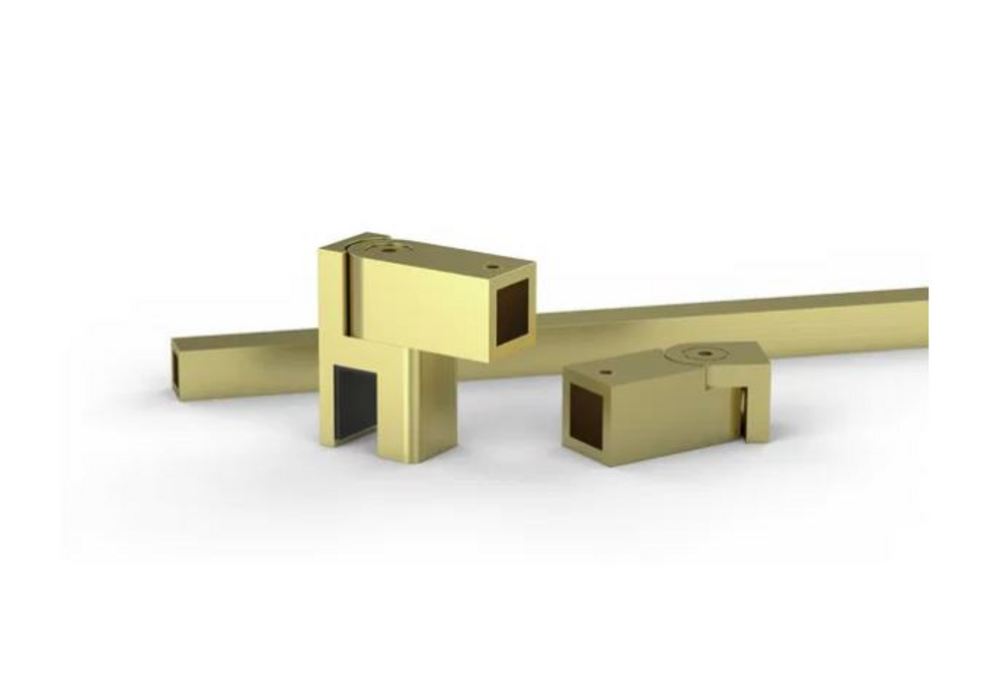 Stabiliseringsstag G/V, 8-10mm     glas, L=1210mm, mässing borstad