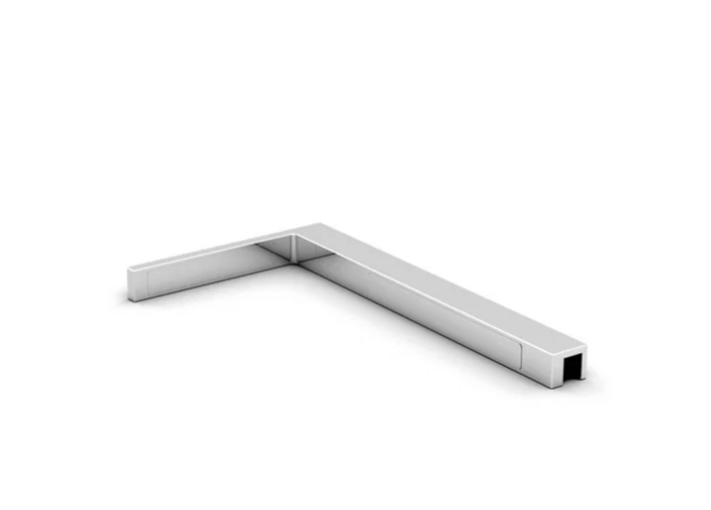 Stabiliseringsfäste, G/V 90°,      DIN höger, blankkrom