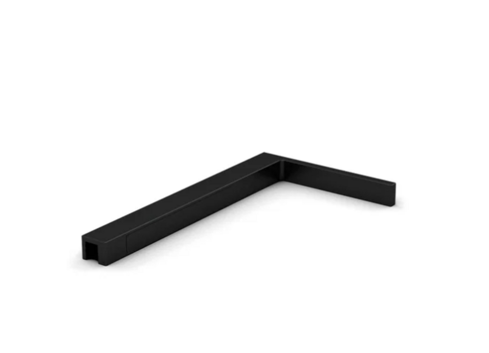 Stabiliseringsfäste, G/V 90°,      DIN vänster, svart
