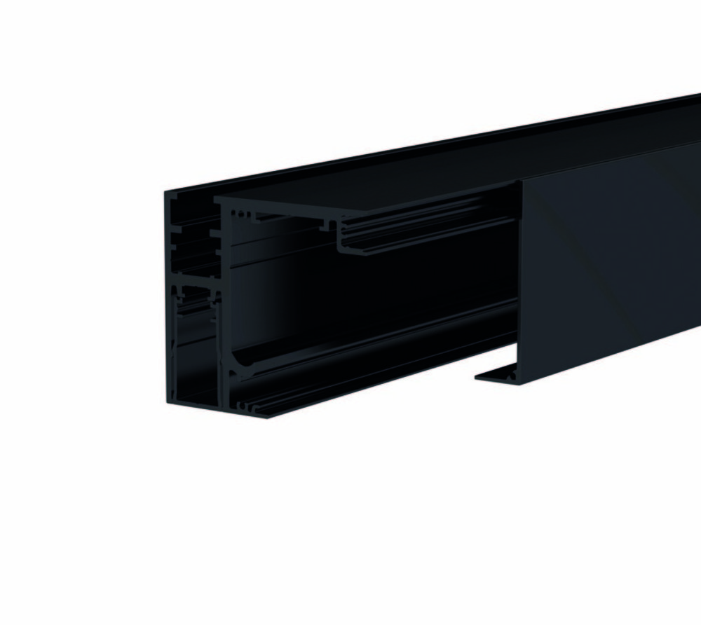 MasterTrack® FT profilsats svart   för takmontering fast del, L=4000mm