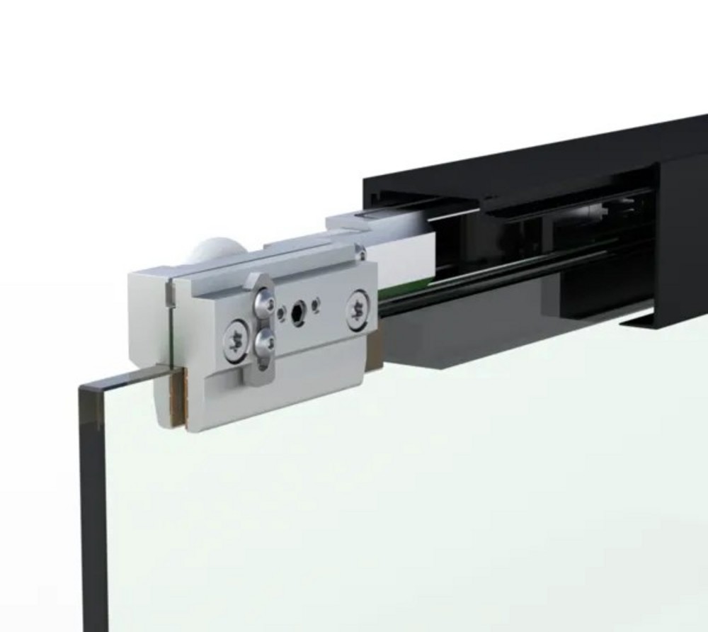 MasterTrack® ST skjutdörrssats för nischdusch L=1200 mm, svart