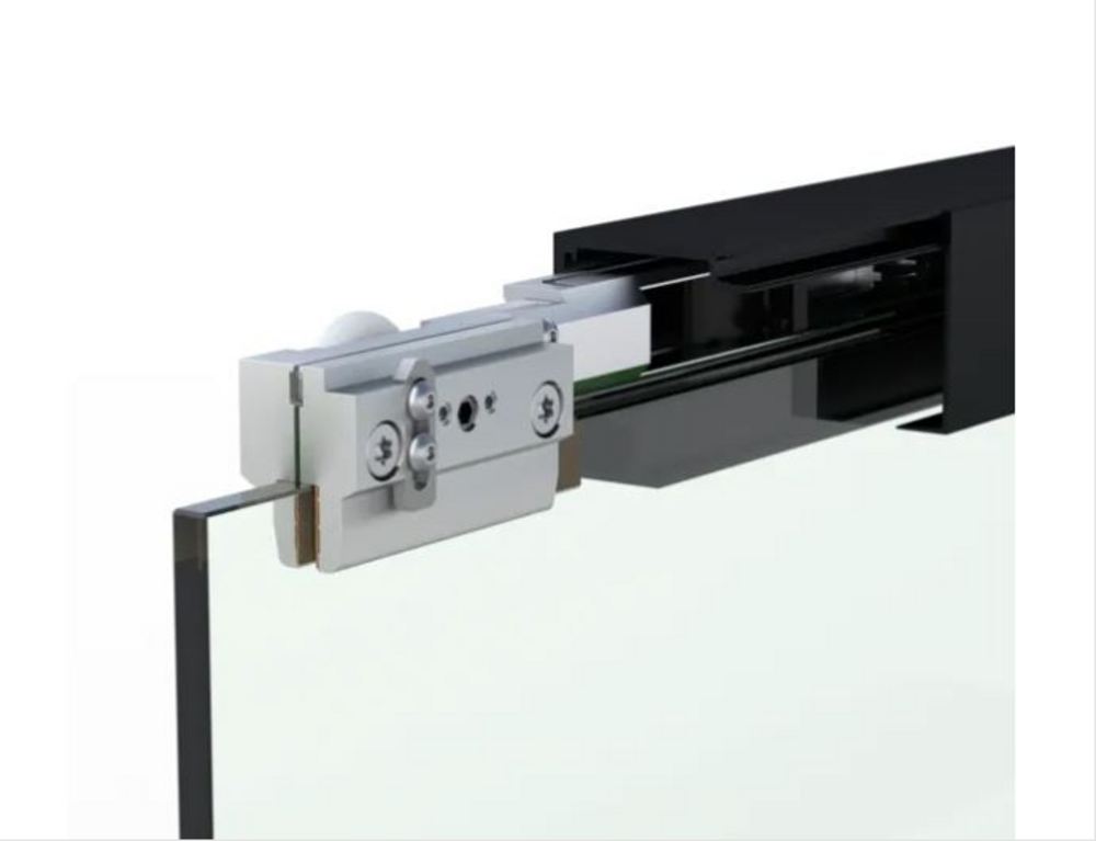 MasterTrack® ST skjutdörrssats för nischdusch L=2000 mm, svart