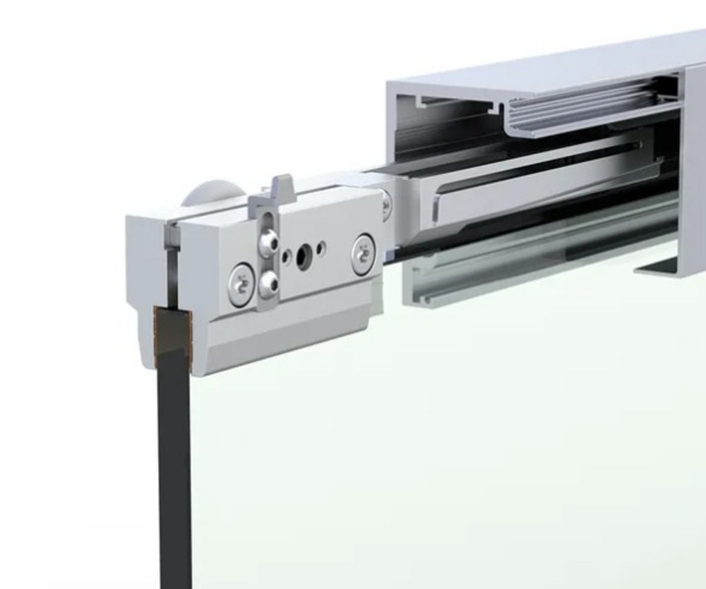 MasterTrack® FT 60 skjutdörrssats, väggmontage, L=2000 mm, natur