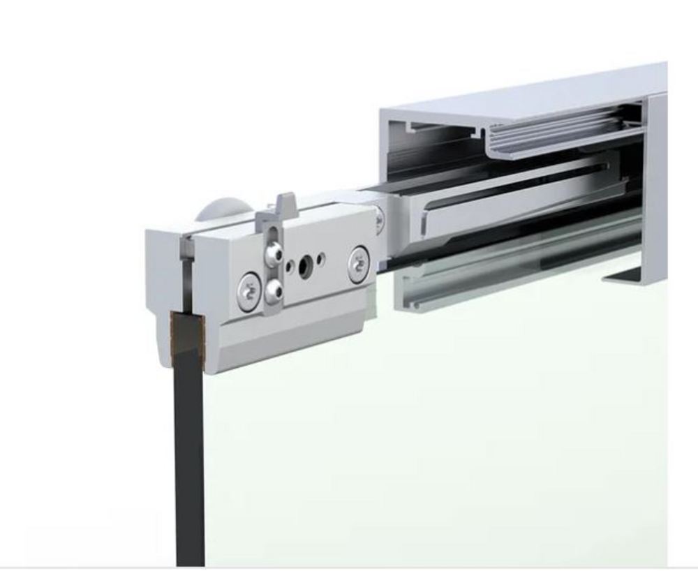 MasterTrack® FT 60 skjutdörrssats, väggmontage, L=2500 mm, natur