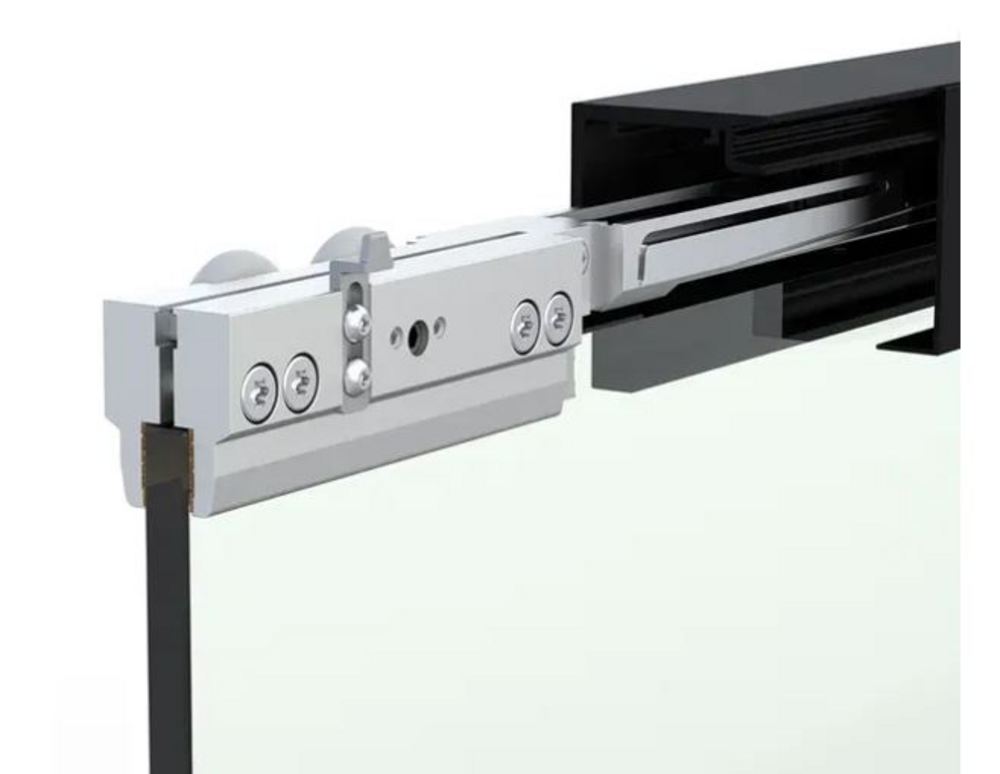 MasterTrack® FT 80 skjutdörrssats, väggmontage, L=3000 mm, svart