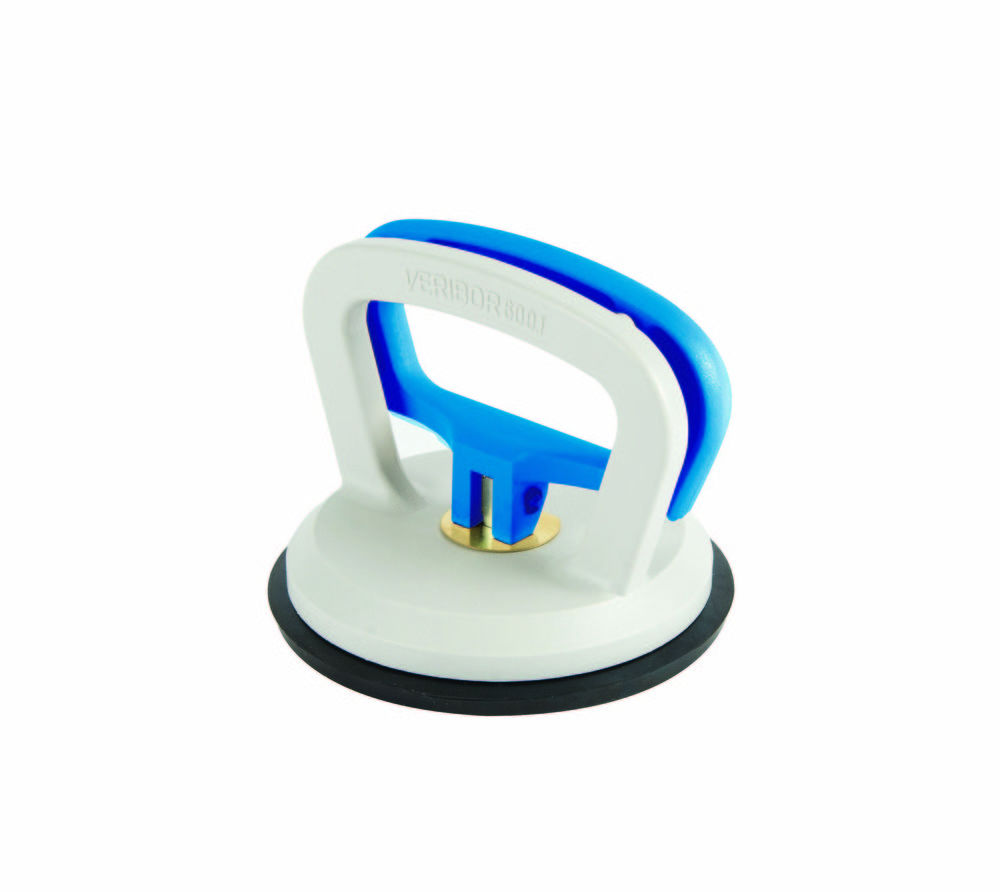 VERIBOR glaslyftare 1-sug plast,   grå / blå