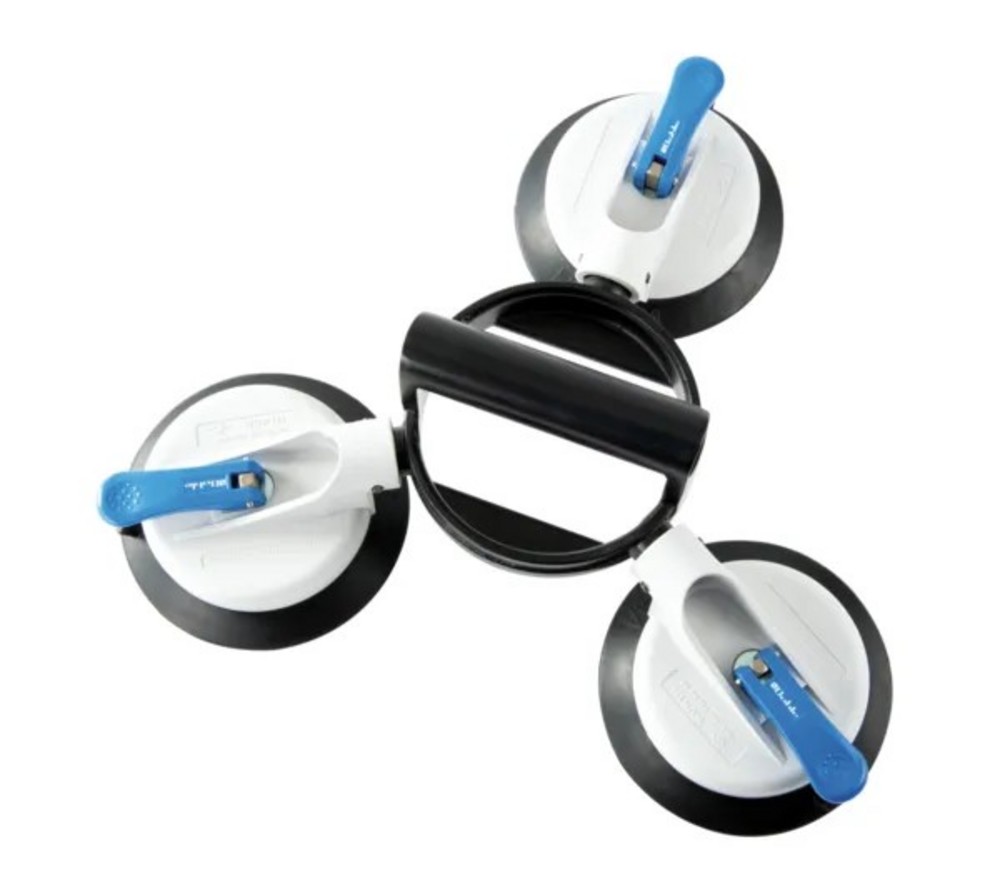 Veribor® Svängbar suglyftare       med 3 huvuden, plast, 150mm sugkopp