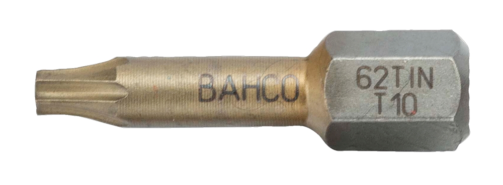 Bits Bahco för Torx, TiN T30       torsionsbits 25mm 10-pack