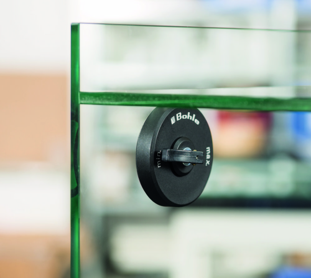 Excentriskt anslag med             sugplatta 36,5 mm diam.