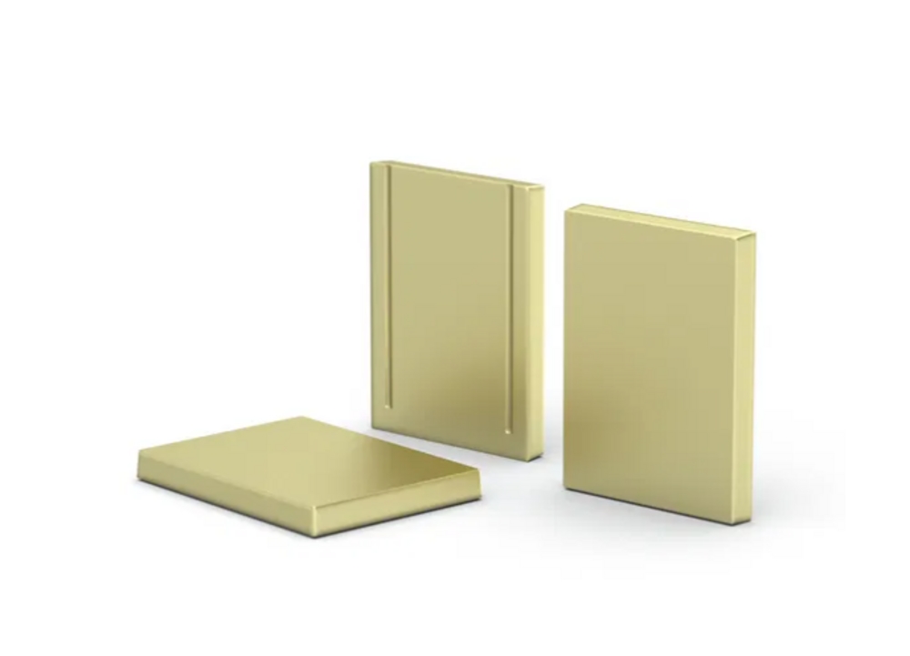 Ändlock till U-profil 15mm,        borstad mässing, 10st/frp