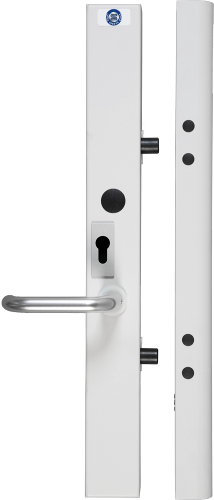 Högsäkerhetslås e-BR 2 points      höger, med handtag och Y-stolpe