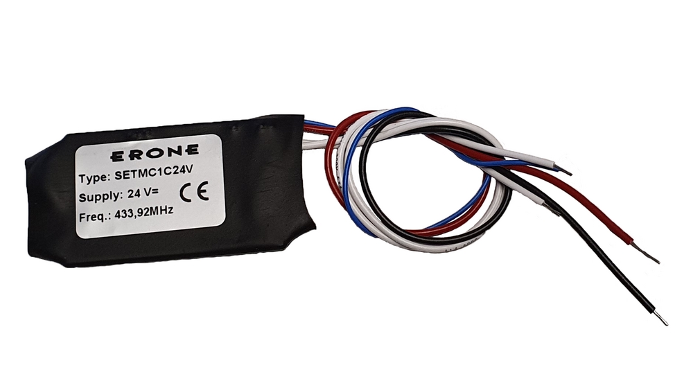 Radiosändare med en kanal, för inbyggnad, 24V