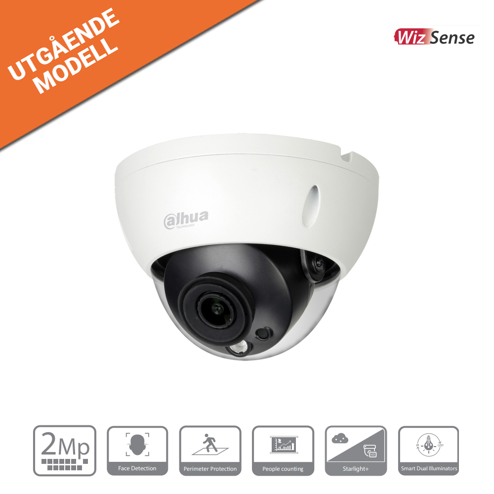 2MP Kamera (Dome) 2.8mm lins.      WDR, WizMind