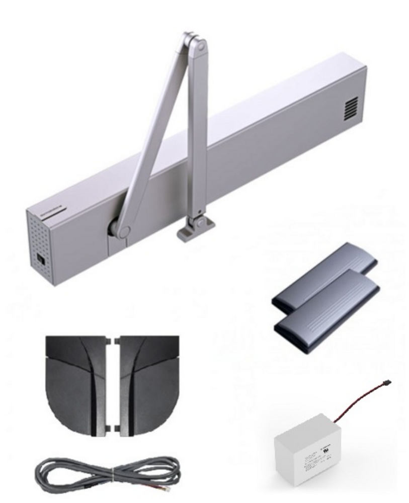 dormakaba ED100 komplett,dragande  inkl. batteribackup & Flatscan