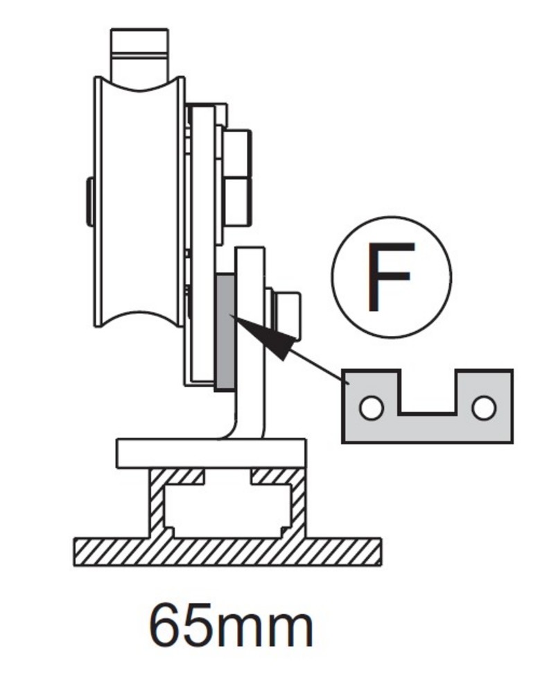 Dörradapter 65mm, 2200mm           ES PROLINE