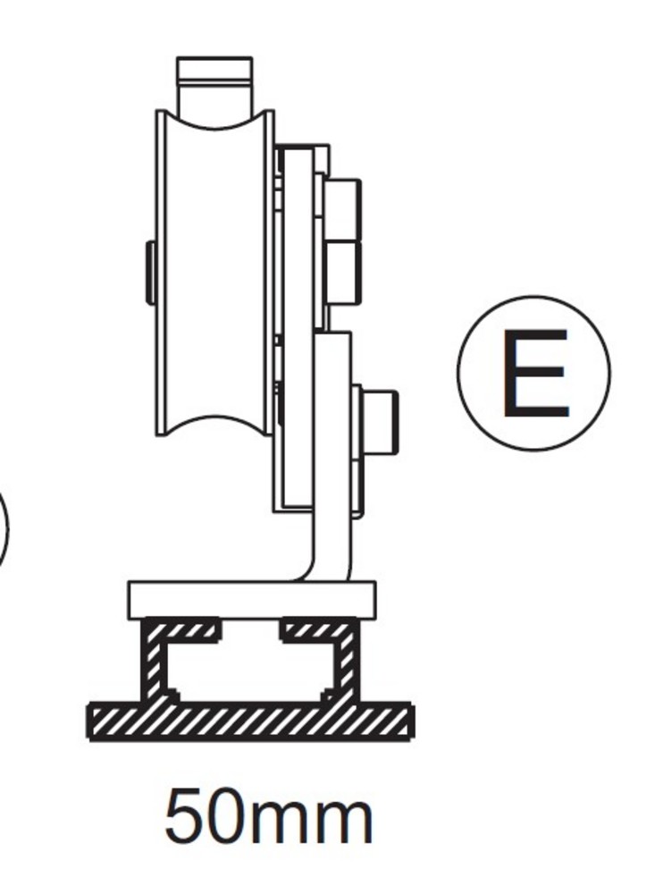 Dörradapter 50mm, 2200mm           ES PROLINE