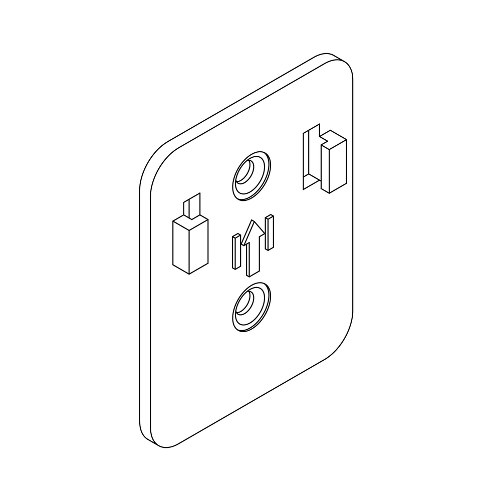Fästplatta dkey Smartknapp/Gateway