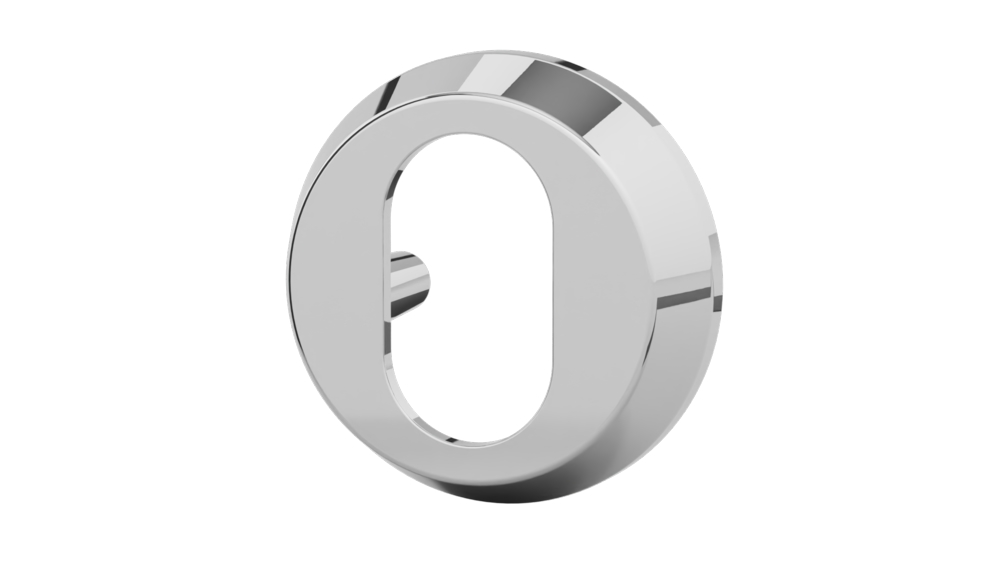 Cylinderring DR 7320 16mm          (oval utsida) Krom