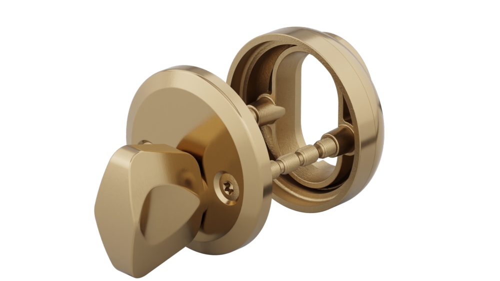 Cylinderbehör dormakaba DAK 7200/  D7320 8-19mm Matt mässing Propack