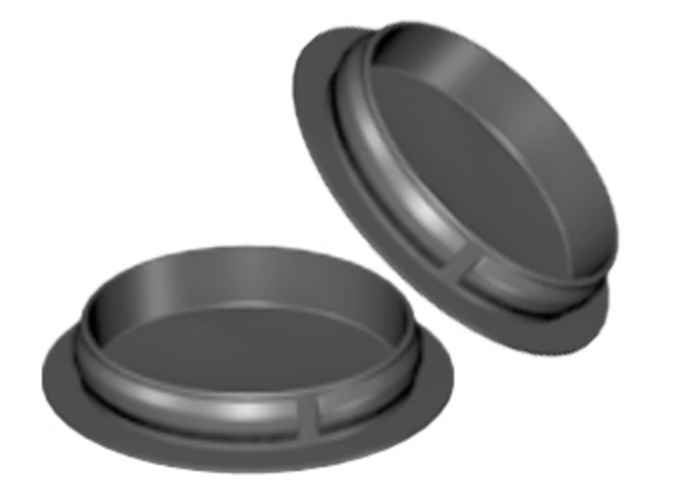 Täcklock svart till Dr. Hahn       gångjärn TB4, gamla > 2020