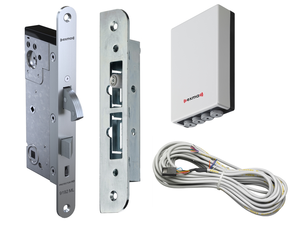 Motorlås Exma Protector 9192ML HD  Vänster kpl