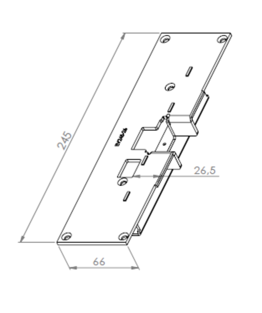 Monteringsstolpe Exma EV245-26     vänster (Sapa 2086)