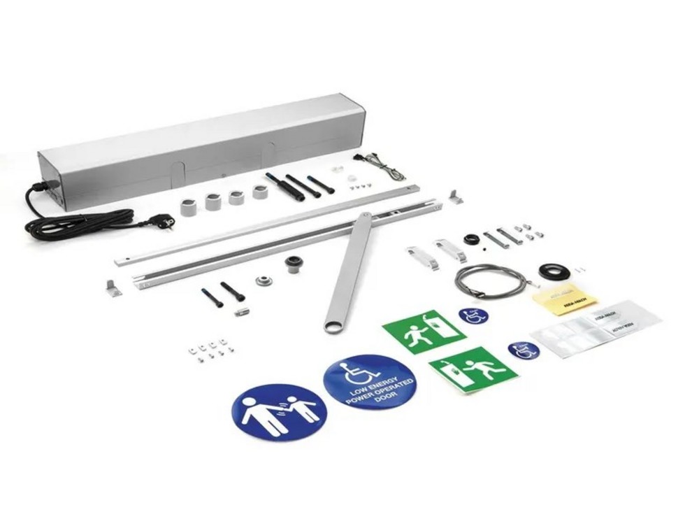 Slagdörrsautomatik SW200 PULL-paketSilver