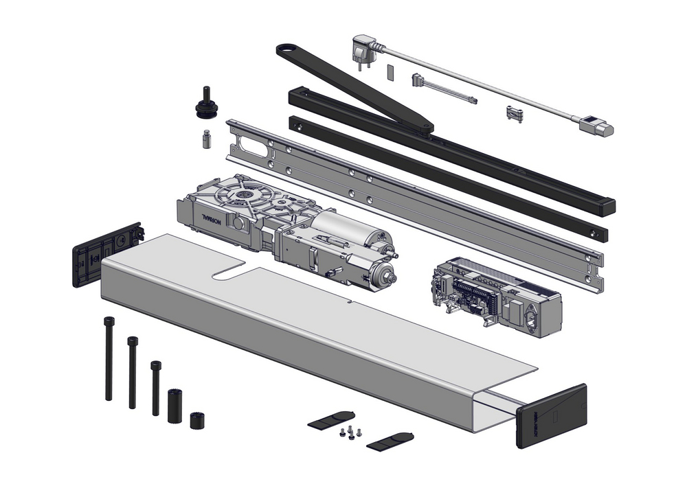 Slagdörrsautomatik SW300-S         PULL-paket