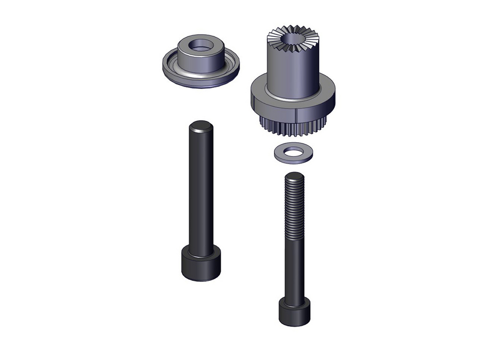 Adaptersats för tryckande och      dragande armsystem, Pearl Dark Gray