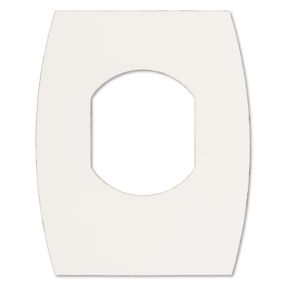 Plastbricka vit för Wascator       bokningslås