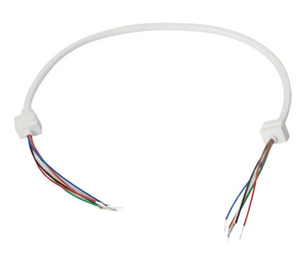 Överföringskabel 6-ledare vit