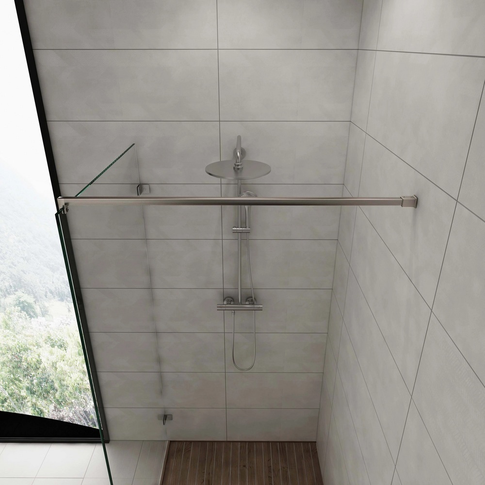 Duschstag, G/V, 90°, 20x20mm,      1500mm, blank krom