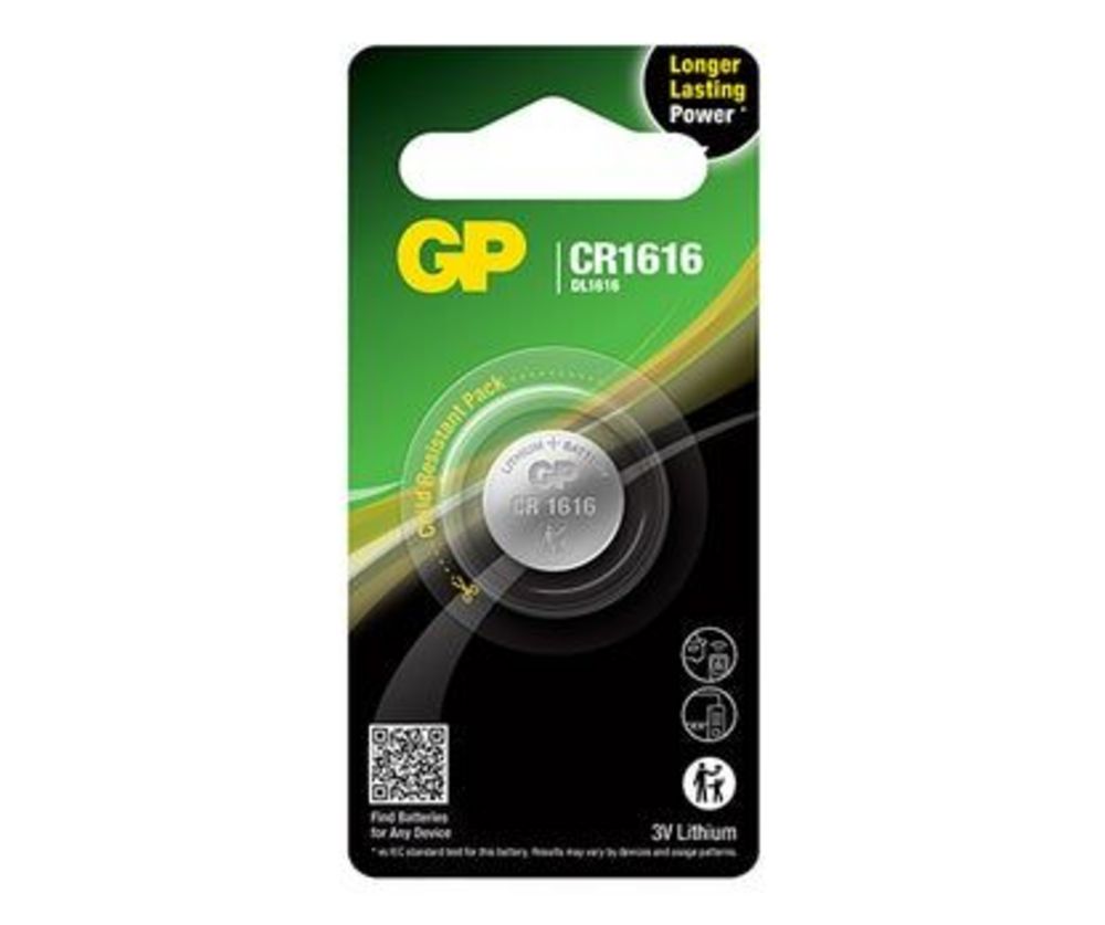 Batteri GP CR1616-C1 3V            Lithium