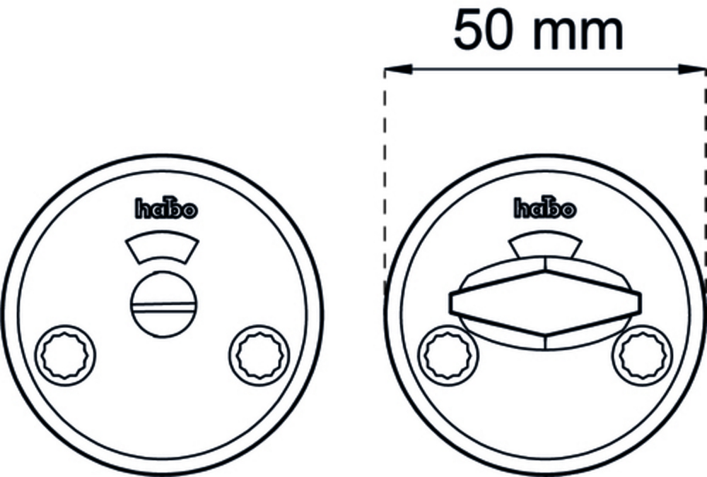 Toalettbehör Habo A262 Polerad     mässing SB