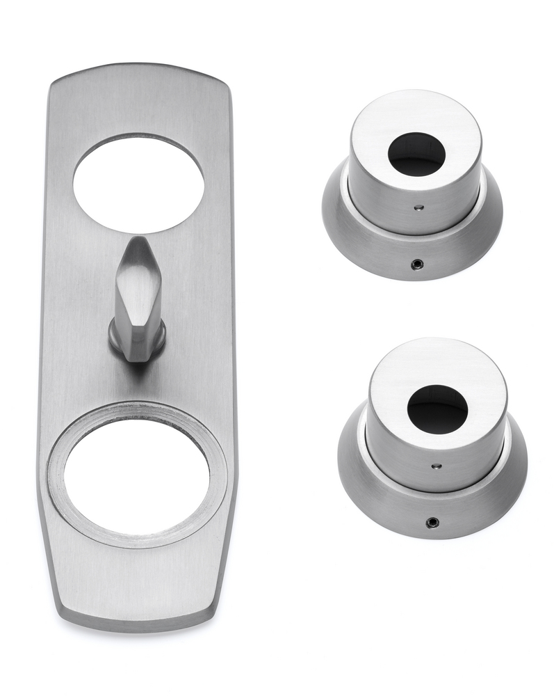 Vredskylt/cylinderbehör Habo       Borstad aluminium SB
