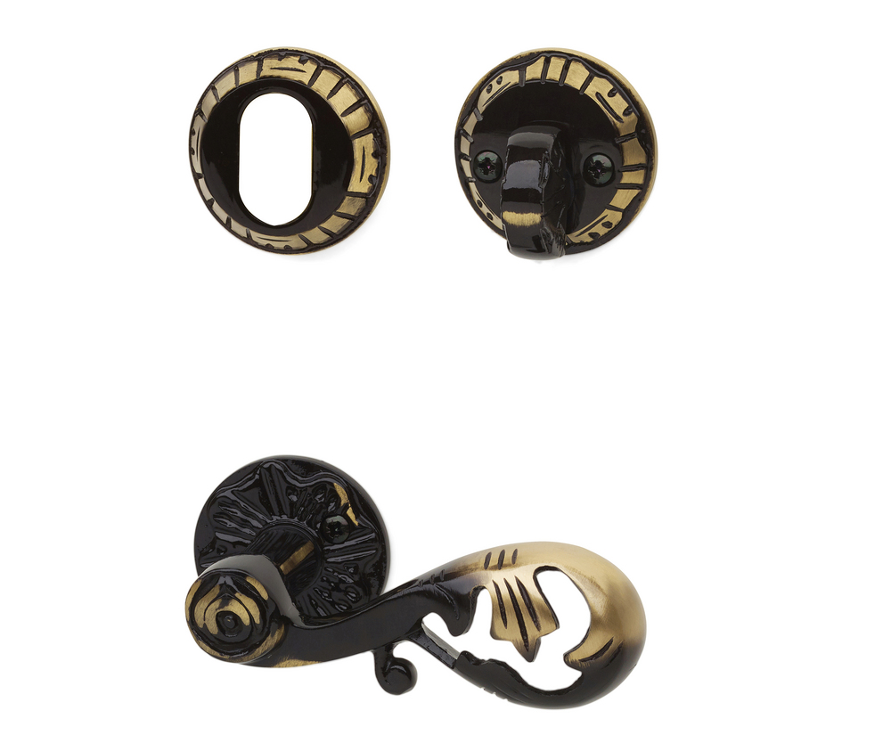 Trycke Habo A4472 Antik inkl. 11mm cylinder ring och vredsats