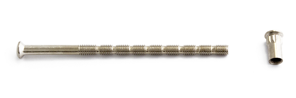 Skruv med hylsmutter Habo M5 4-90-8nickel (2st) GDS