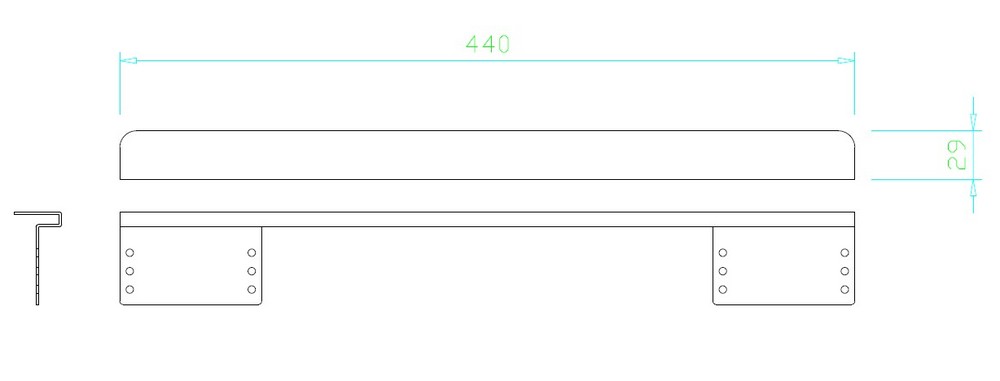 Brytskydd / Falsskydd L=440 MM