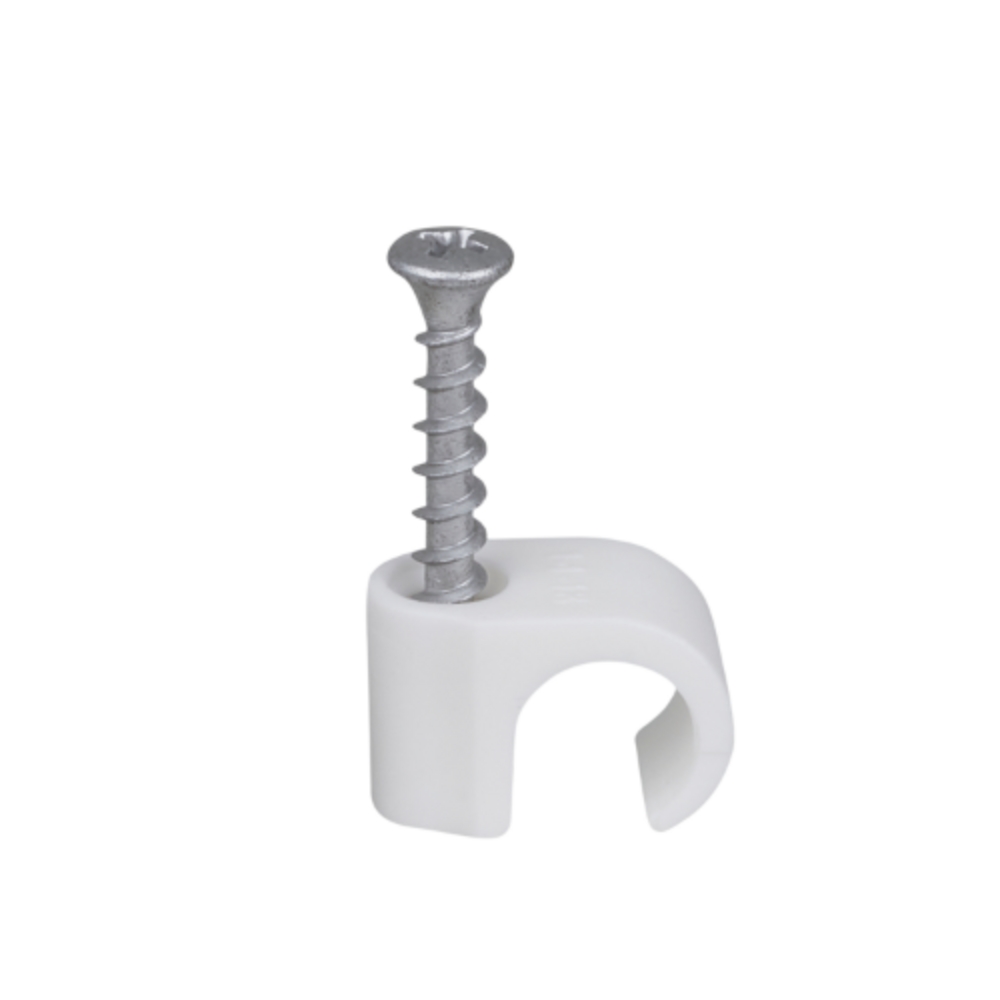 Skruvclips SC-C4 18-22 Vit med PH2 skruv (50st/frp)