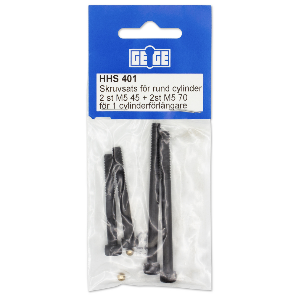 Skruvsats M5 45+70 för HHS 1       förlängningsdel