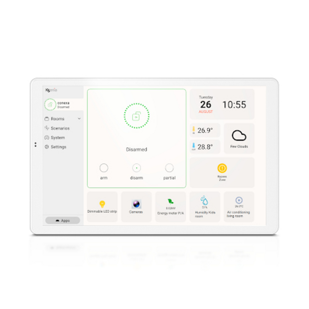 Manöverpanel touch conexa Ksenia   vit