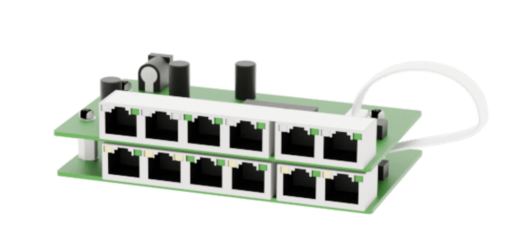 Utökningskort PoE Switch           Milleteknik 8p 1HE
