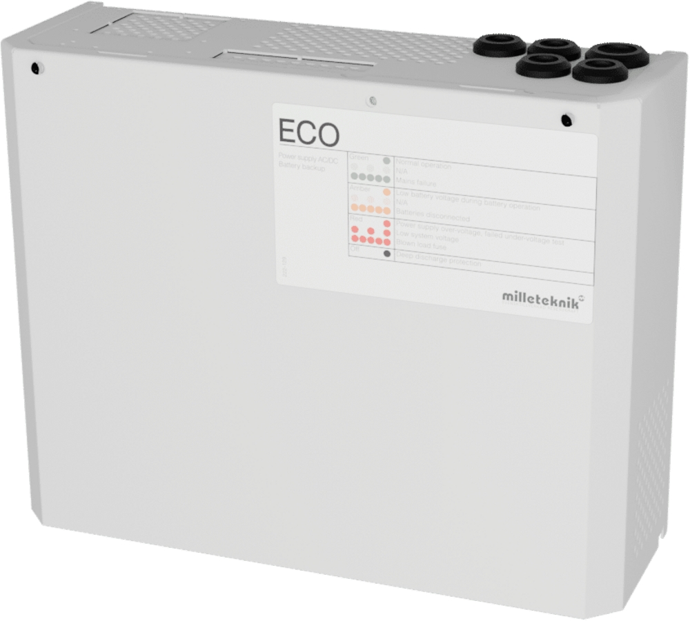 Batteribackup Milleteknik ECO      24V 10A M